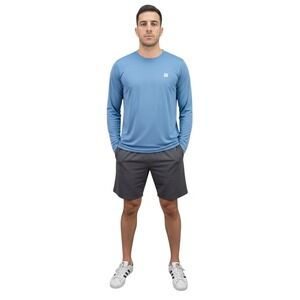 Men's Activewear‎ Long Sleeve Shirt Athletic Wilson Periwinkle Size Large Blue